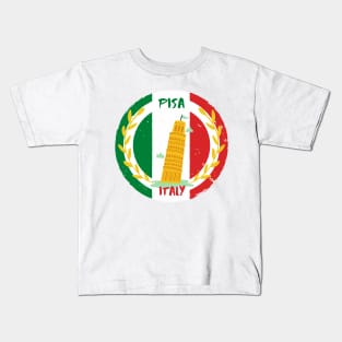 Pisa Italy Leaning Tower of Pisa Kids T-Shirt